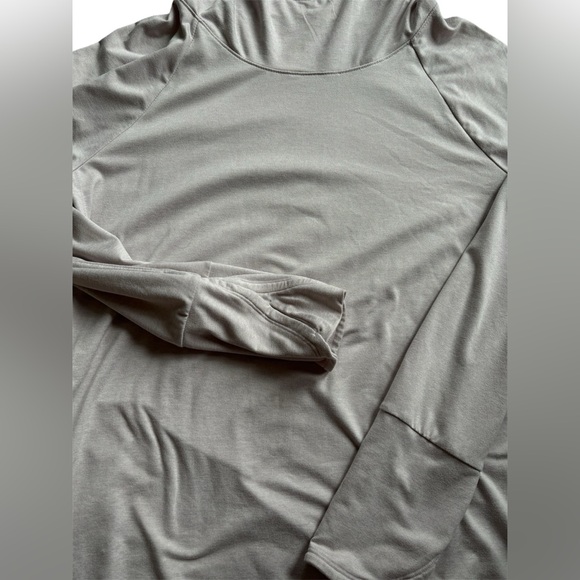 Athleta modal Pull Over Hoodie | purple/grey | medium long sleeve - Picture 3 of 4